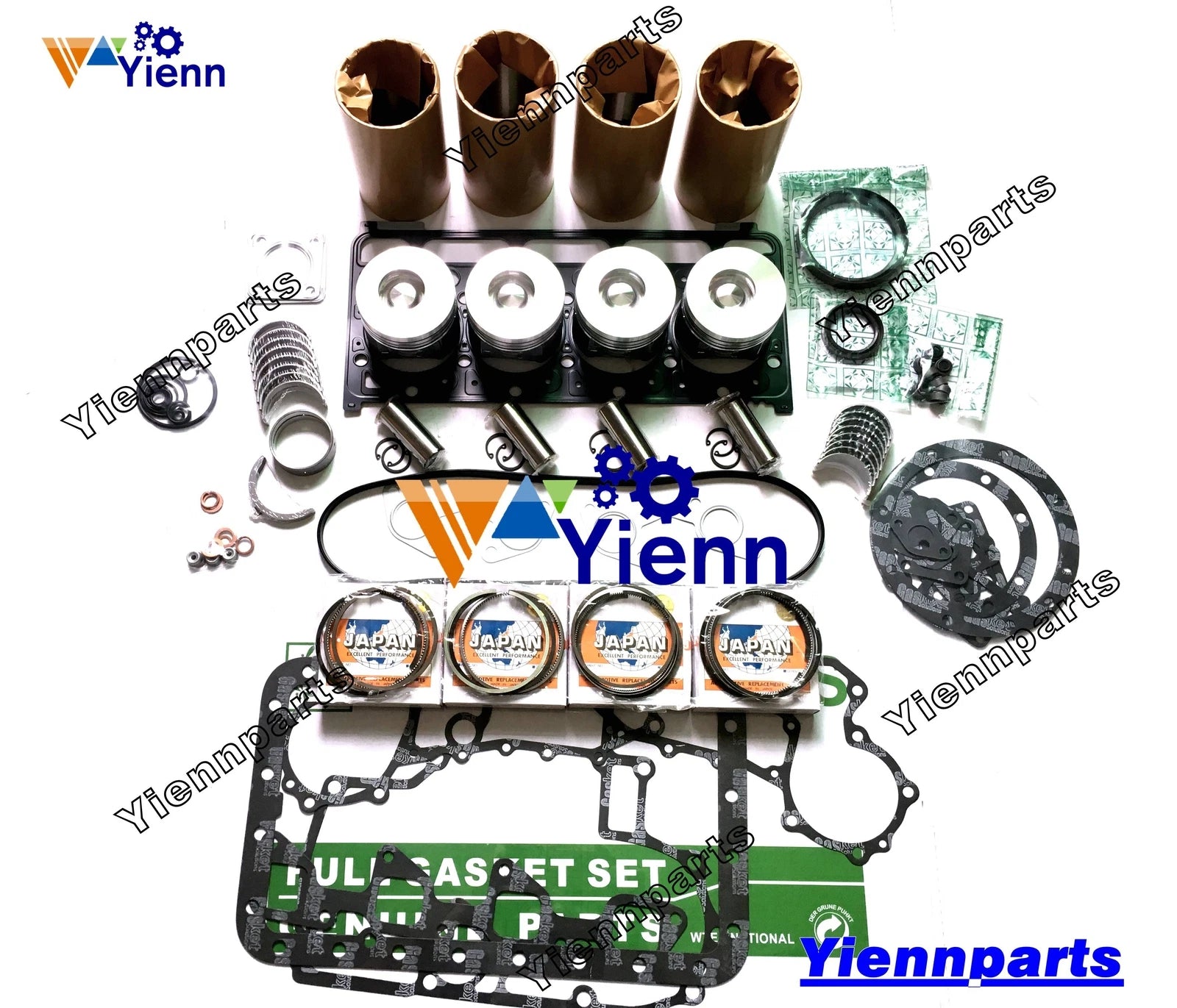 Crankshaft Overhaul Rebuild Kit for Kubota Bobcat S185 S175 (V2003MDI, V2003-M-DI)