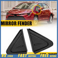 2pcs Side Mirror Fender Corner Triangle Cover Trim for Toyota Corolla (2019–2021)