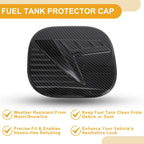 Fuel Tank Door Cap for Hyundai Tucson 2021-2025 Gas Tank Flap Carbon Fiber Black