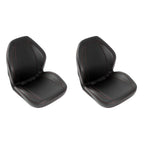 2X Black Sewn Bucket Seats for Yamaha Rhino 450 660 700 (2004–2018)