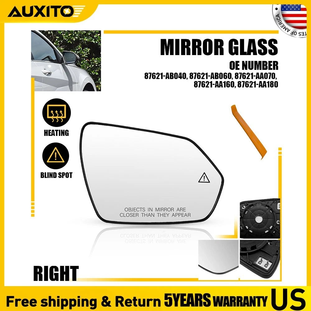 Heated Blind Spot RH Passenger Side Mirror Glass for Hyundai Elantra (2021–2025)