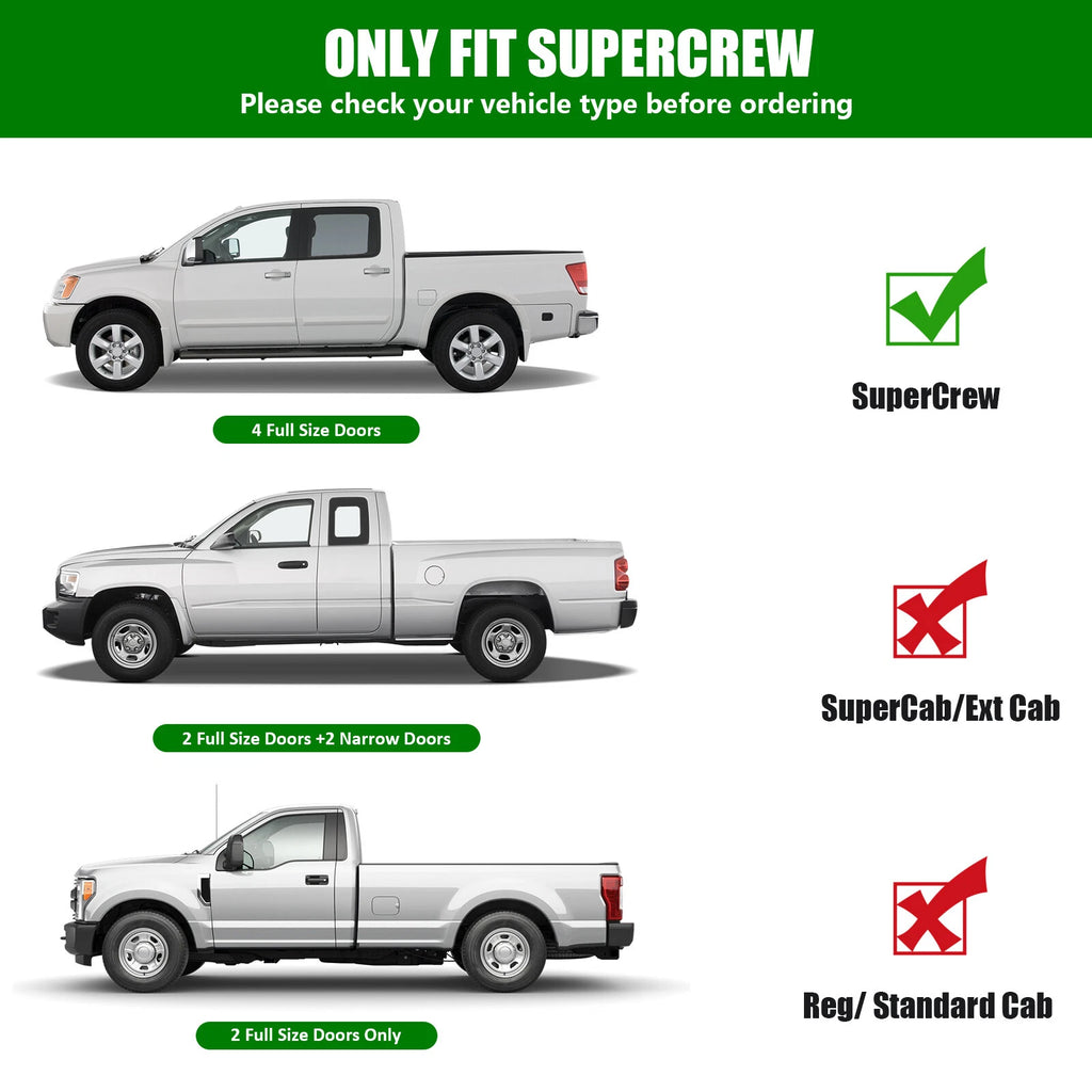 Running Boards Side Step Nerf Bars for Ford F-150 (2015–2023)