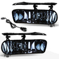 Smoked Lens Front Bumper Fog Lights + Switch Pair for Cadillac Escalade (2002–2006)