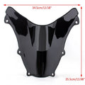 Double Bubble Windshield for Suzuki SV650/SV650S/SV1000S (2003–2012) Black