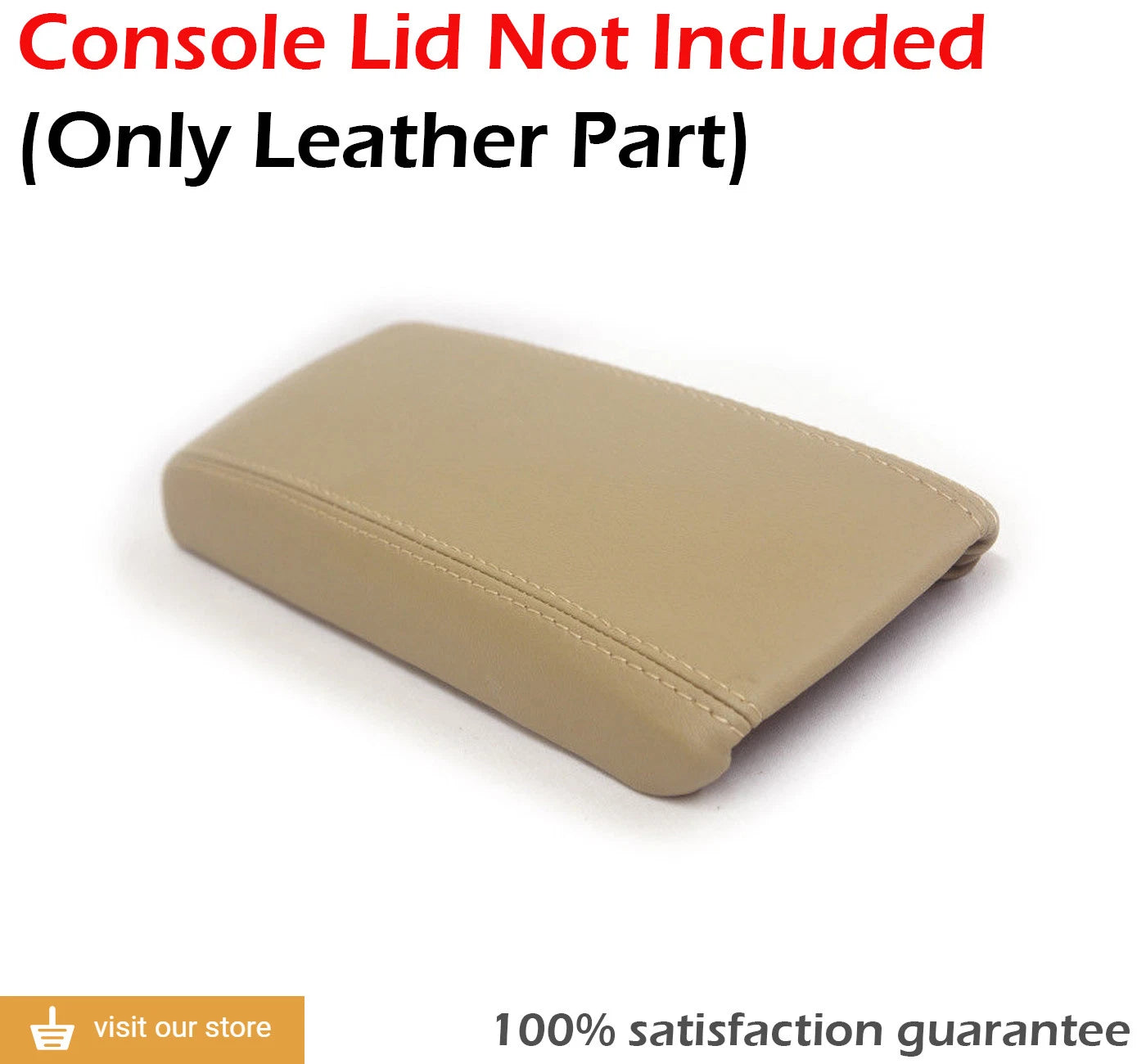 Center Console Armrest Cover for Acura CL (1997–1999) Beige Leather