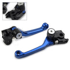 2X CNC Pivot Brake Clutch Levers for Honda CRF250R CRF450R (2007–2022) Blue