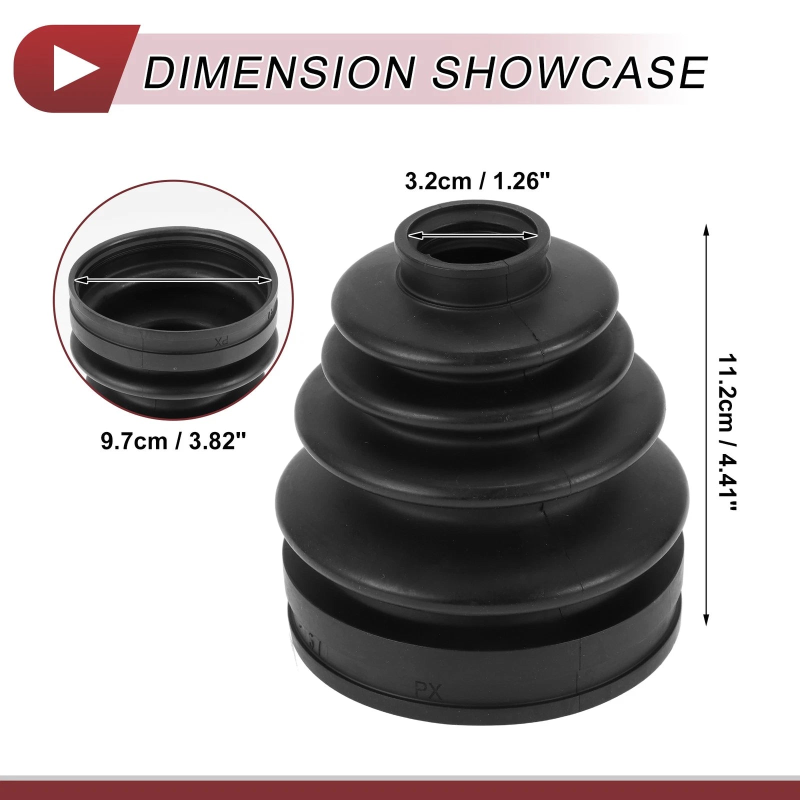 Inner CV Joint Boot Kit w/ Clamps for Toyota Land Cruiser (1998–2007)