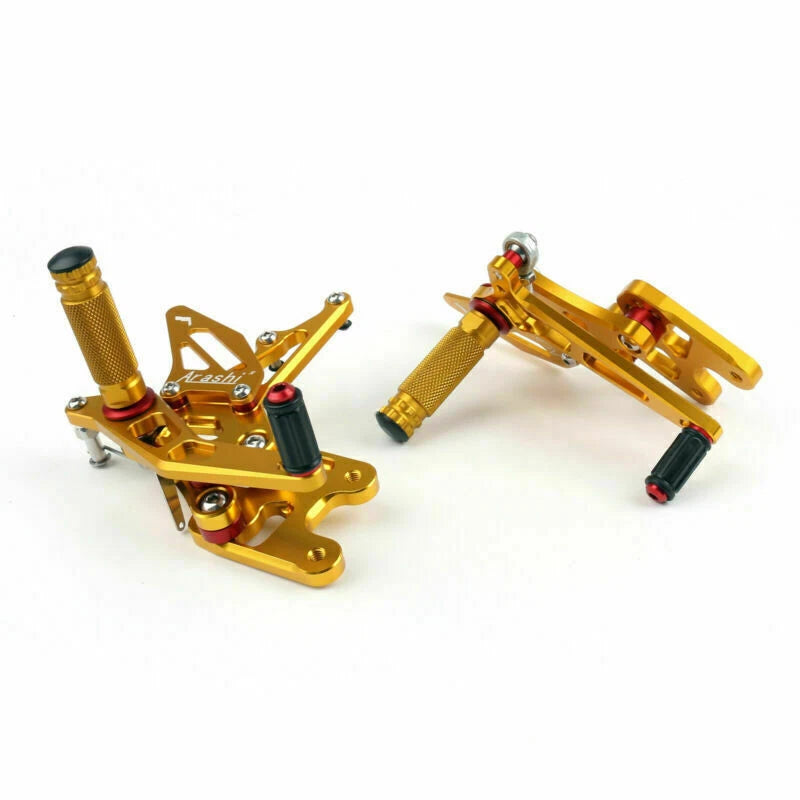 Adjustable Rearset for Suzuki GSXR GSX-R 1000 (2007–2008) - Aluminum Gold