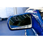 Side View Mirror Trim w/Yellow CF Inlay&"Corvette" for 2014-17 Corvette Stingray