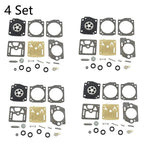Set of 4 Carburetor Carb Kits for Husqvarna K750 K760 (506410003 506410004 RB-177)