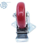 4 Pack Heavy Duty 4" Swivel Casters with Brakes for Various Applications