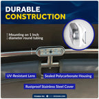 LED Bimini Top Light with Push On-Off Switch for Universal Use (2-Pack)