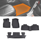 All Weather Floor Mats for Ford Explorer (2020–2025) TPE 6-Seat Black