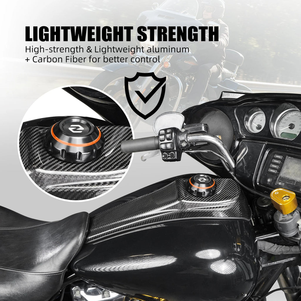 Tank Cap with Carbon Fiber Dash Insert Panel Kit for Harley Road Glide ST (2022–2023)