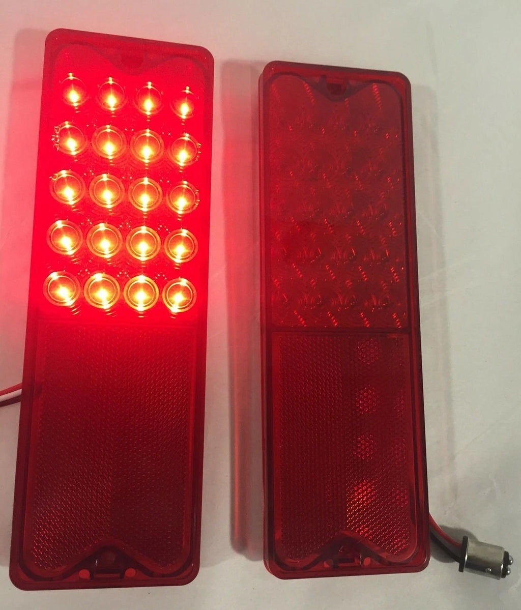 LED Brake Tail Lights Pair for 1967–1972 Chevrolet GMC Fleetside Pickup