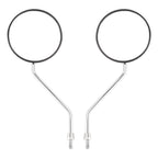 Round Black Chrome Arm Mirror 8mm for Honda NA/NC/NN/NQ/NX/PA/SE/TG50 C70