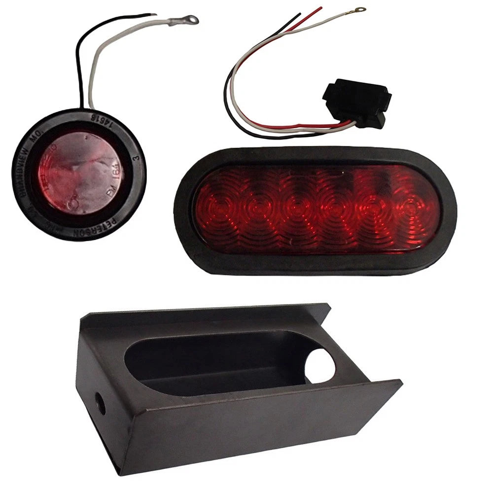 LED Tail Light Kit for Truck Trailer (6" Oval & 2" Marker)