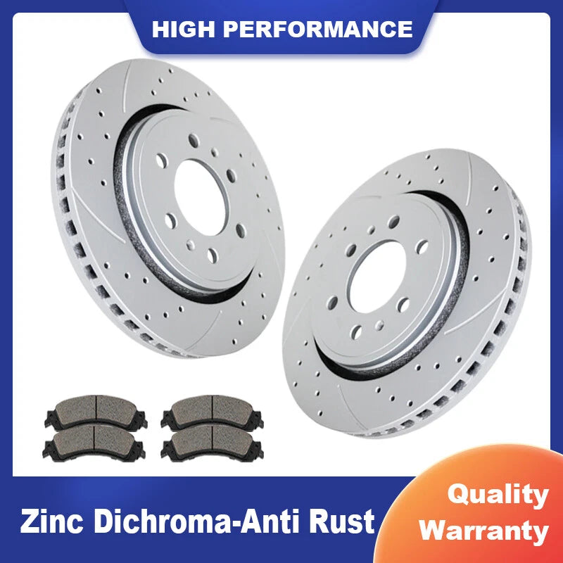 Front Brake Rotors & Ceramic Pads for Ford F-150 (YYYY–YYYY)