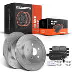 Rear Drilled Rotors & Ceramic Brake Pads for Toyota Corolla  (2014–2019)