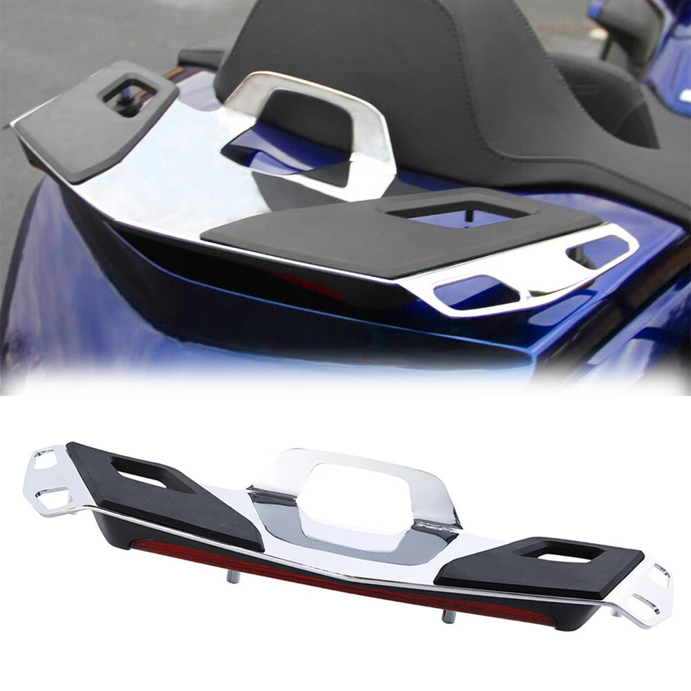 Rear Tour Trunk Luggage Rack LED Red Lens for Honda Goldwing GL1800 (2018–2020)
