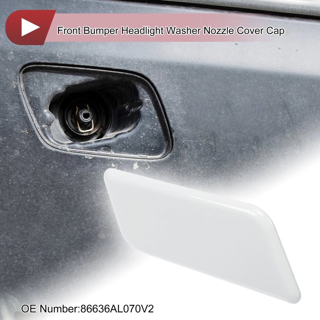 Front Right Washer Nozzle Cover Cap for Subaru Outback (2015–2017) White