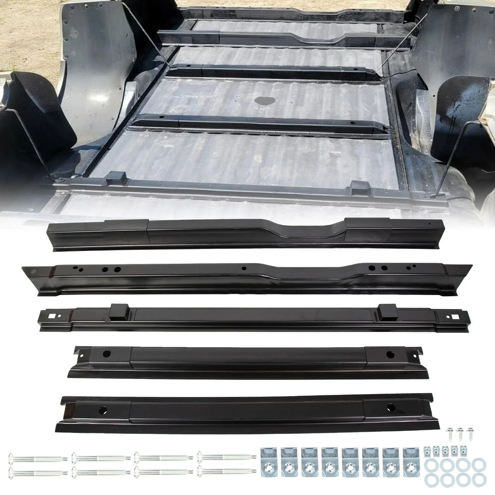 Long Bed Rail Floor Support for Ford Super Duty F250 F350 F450 (1999–2018)