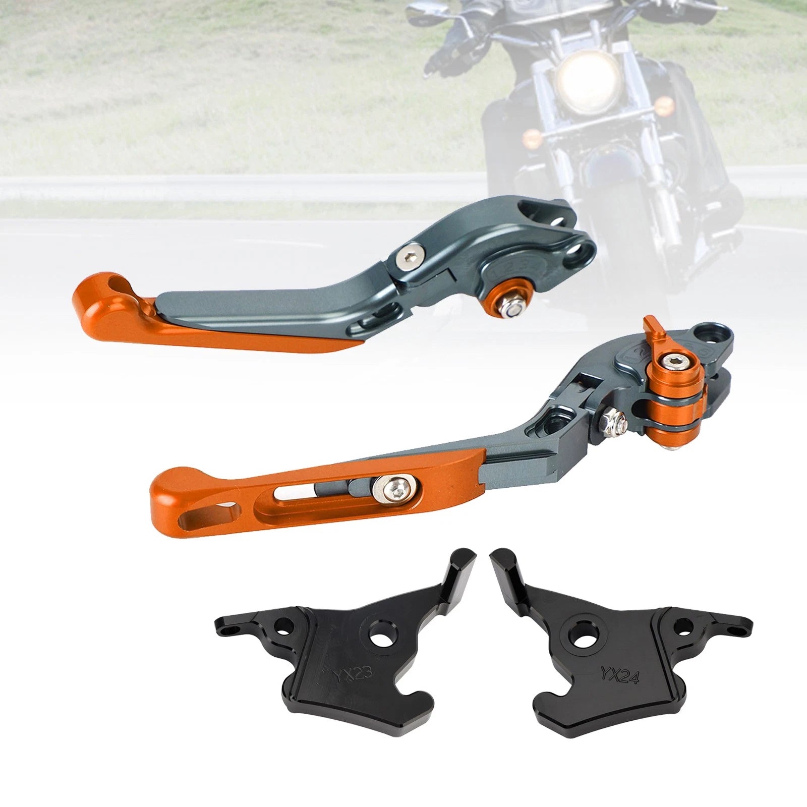 Adjustable Clutch Brake Lever for Yamaha XMAX 300 (2023–2025) Orange