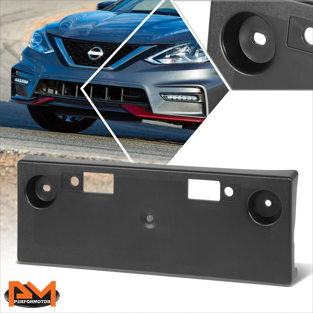 Front License Plate Mounting Bracket for Nissan Sentra Nismo (2017–2019)