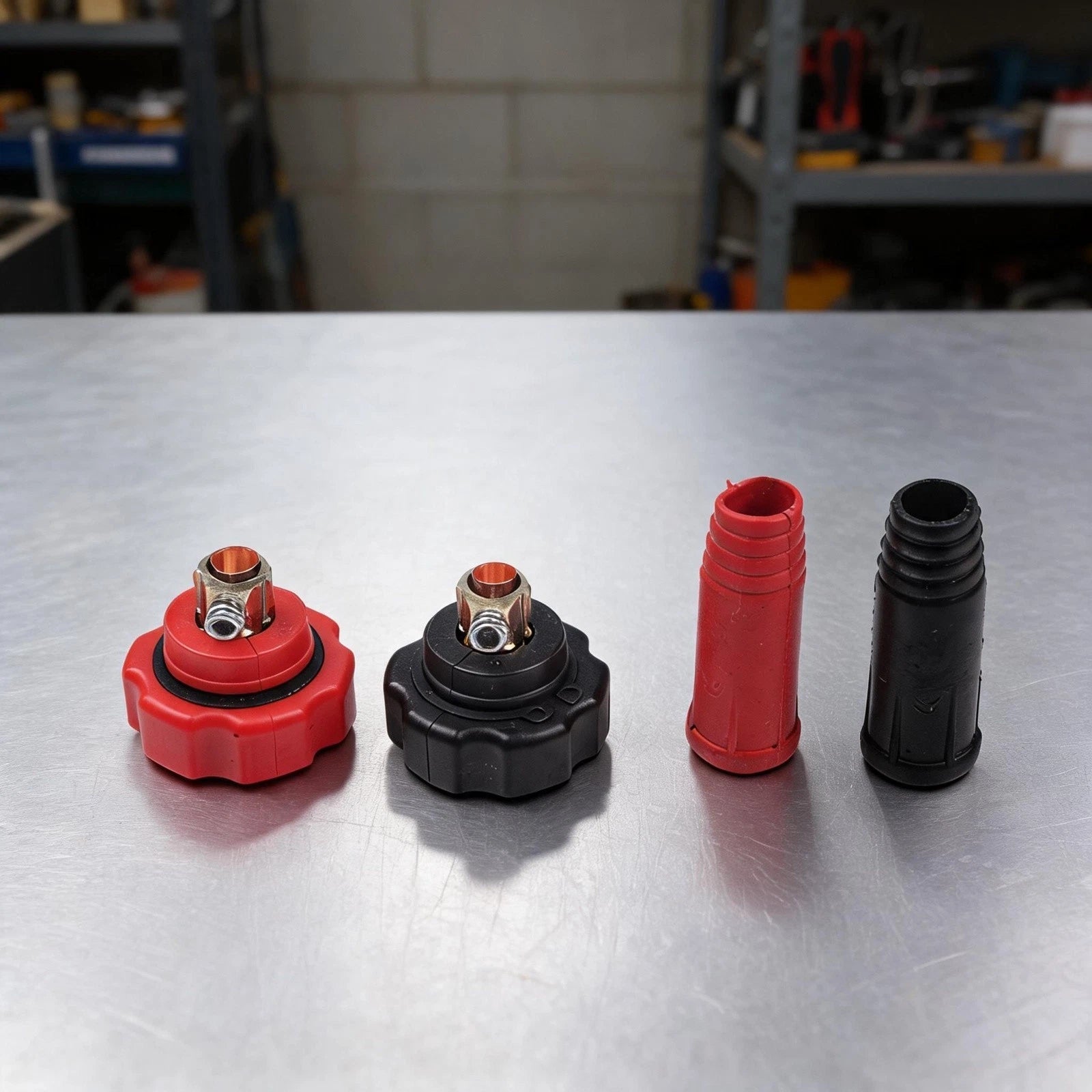 2X Male Quick Connector Pair for Welding Equipment (DKJ1025)