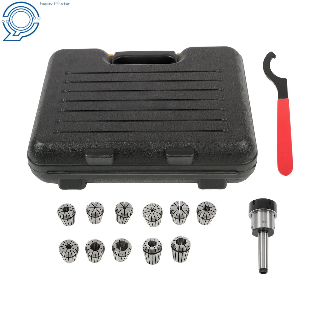 Set of 11 ER32 Collets for MT2 Arbor (1/8 Inch to 3/4 Inch)