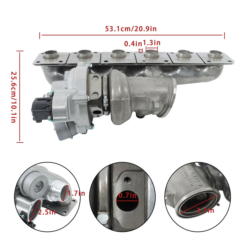 Turbocharger for BMW 535i GT xDrive 640i xDrive 740i ActiveHybrid (2010–2017)
