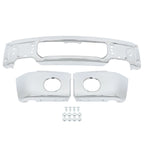 Split Style Front Bumper for Ford F-150 (2009-2015) Steel Chrome