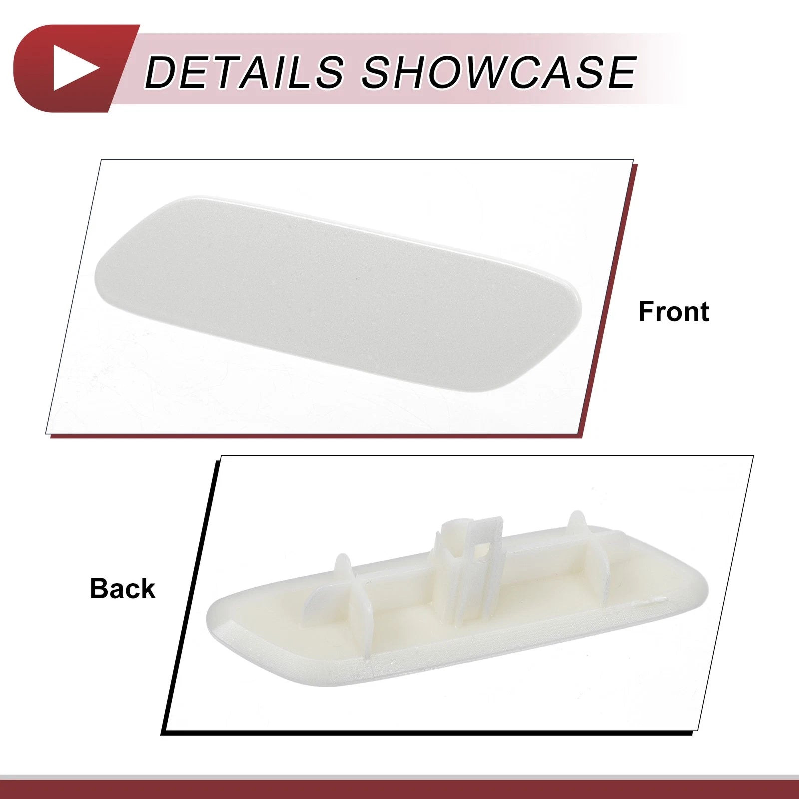 Front Left Washer Nozzle Cover Cap for Lexus RX350 (2016–2019) White