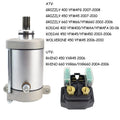 Starter Motor for Yamaha Rhino 450 YXR45 (2006) with Relay