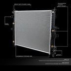 Aluminum Core Radiator for Mercedes ML320/ML430/ML500 (1998–2005) DPI 2190