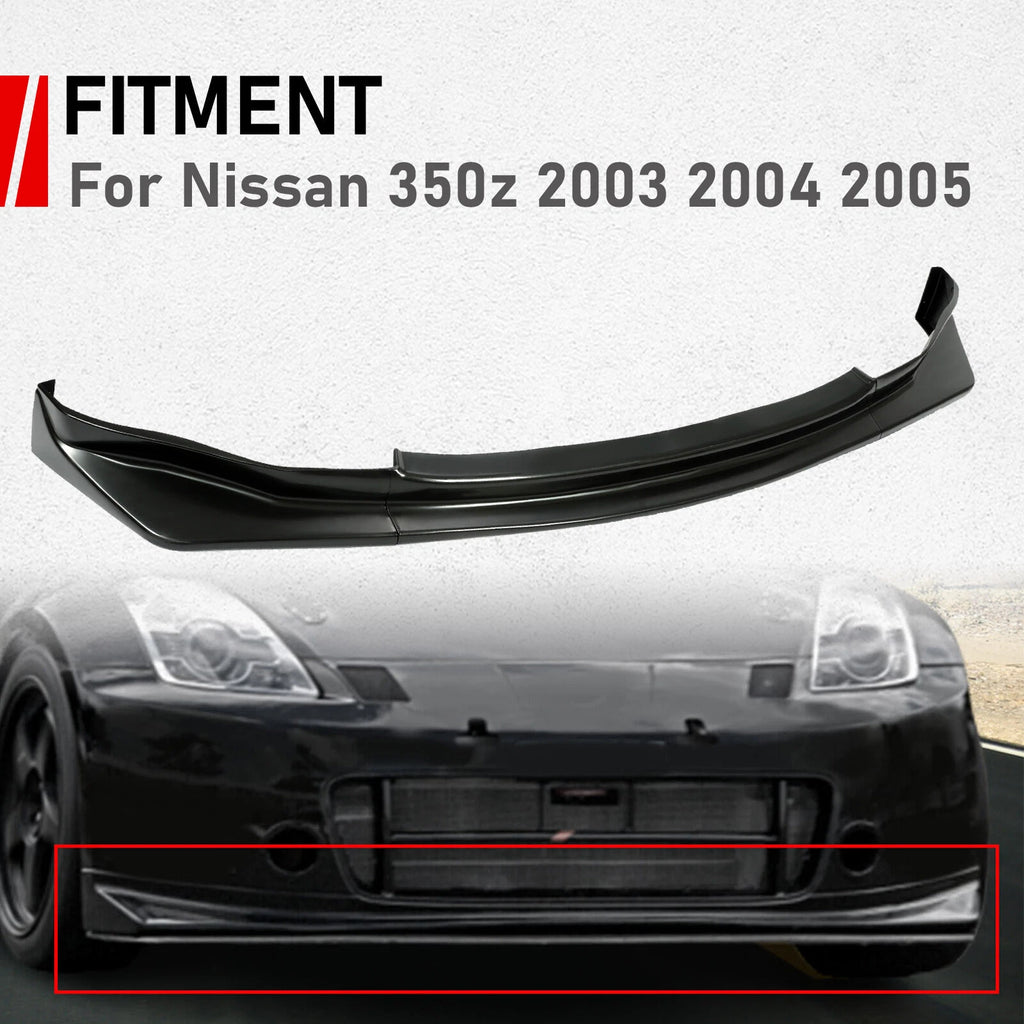 JDM Style Front Bumper Lip Kit for Nissan 350Z Z33 (2003-2005)