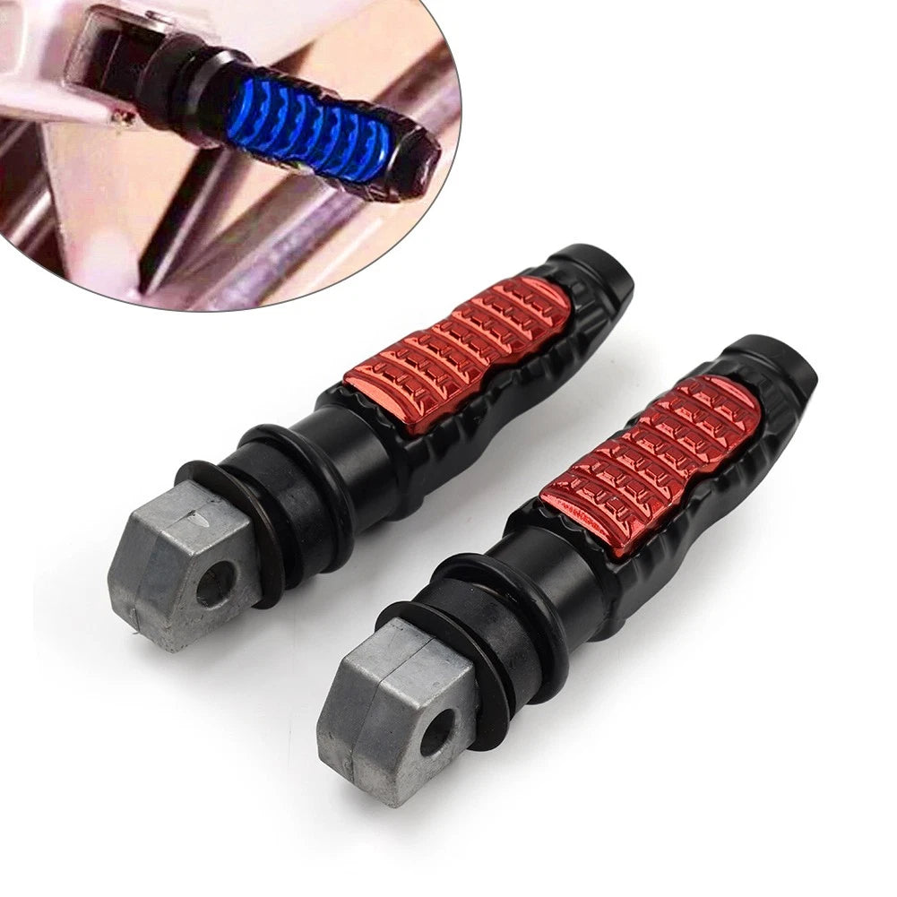 8MM Rear Footrest Foot Pegs for Harley, Honda (Universal)