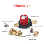 Battery Disconnect Switch for RV Car Boat ATV (12V 48V)
