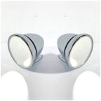 Chrome Bullet Style Side Rear View Door Mirrors Pair for Universal (Fit)