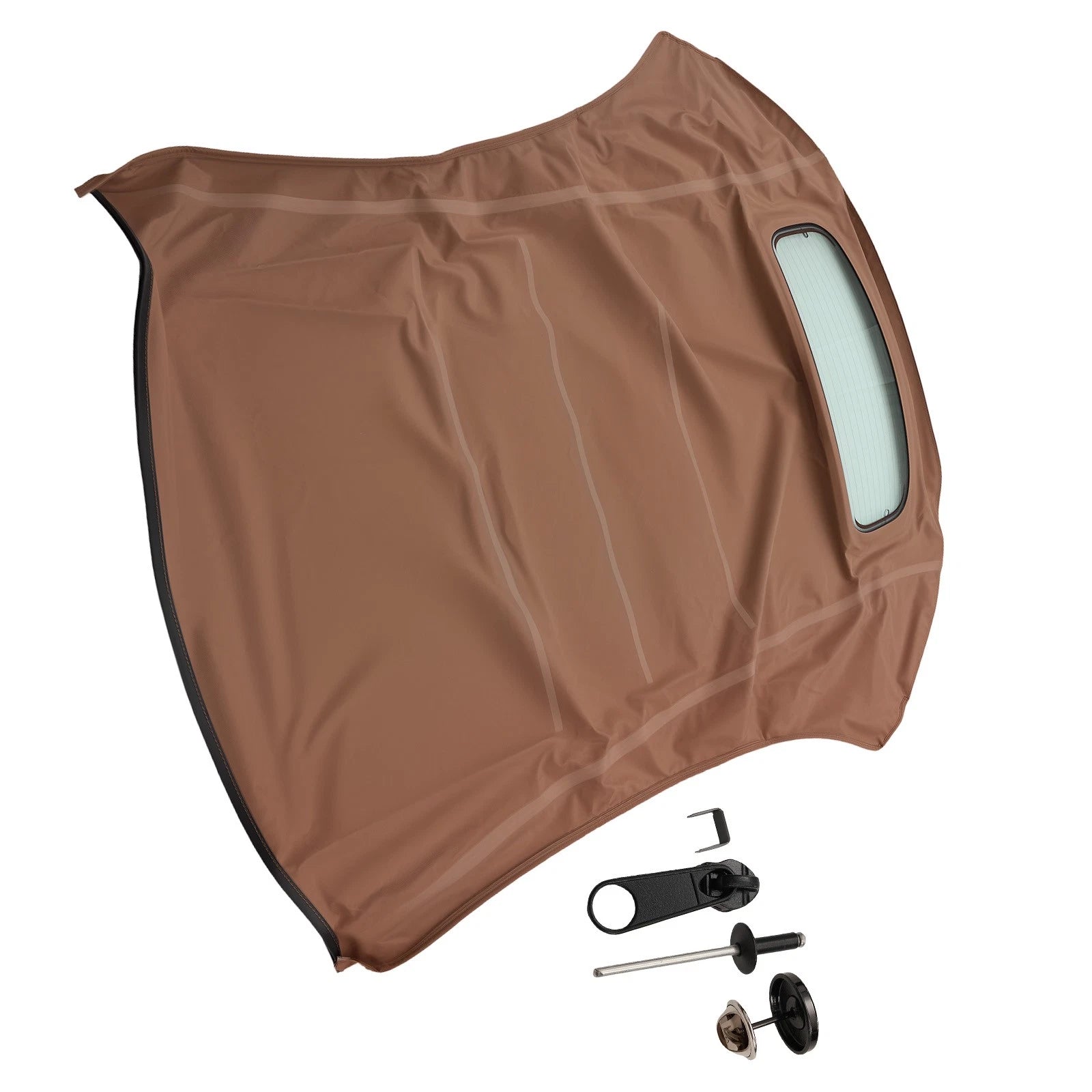 Black Convertible Soft Top for VW Beetle (2003–2009) VWNB TAN-STF Glass Window