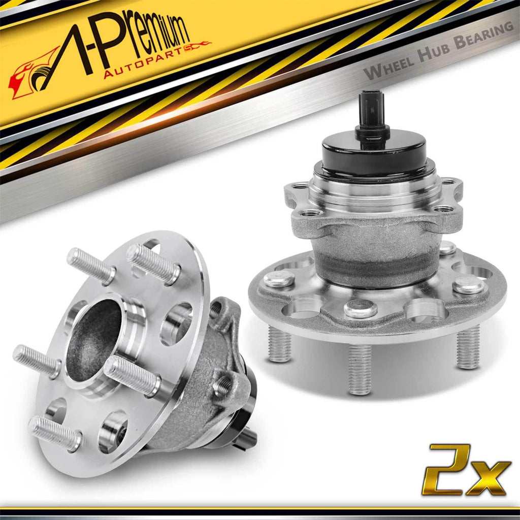 2x Rear Wheel Hub & Bearing Assembly with ABS Sensor for Toyota Camry (2012–2017)