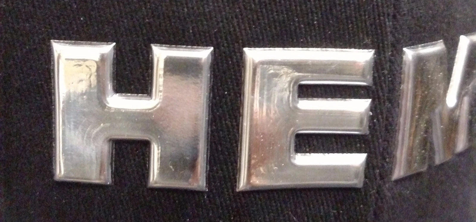 Emblem Logo Replacement Black Chrome Cap for Dodge HEMI (2009–2021)