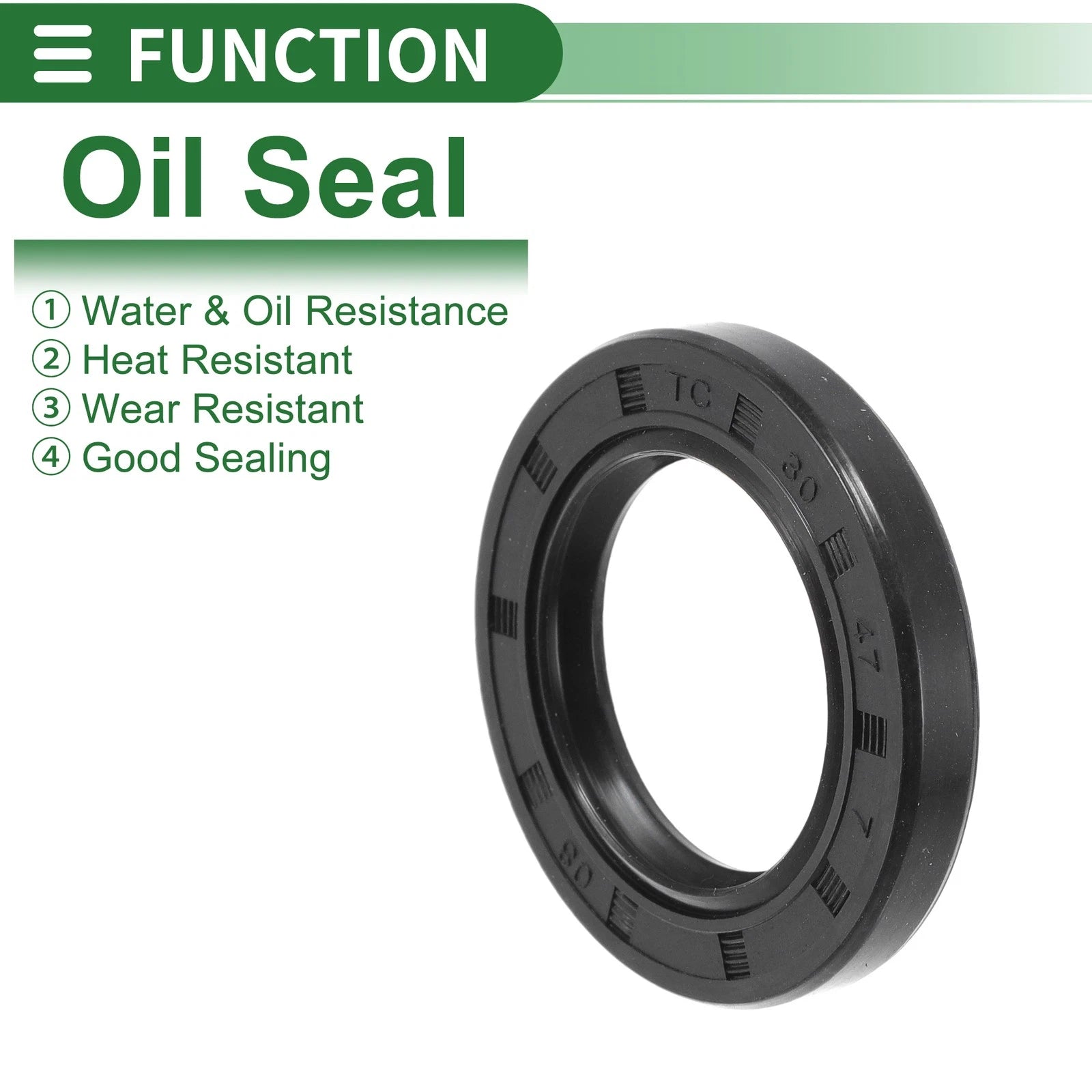 Set of 5 Oil Seal Rotary Shaft Seal NBR Rubber 30x47x7mm
