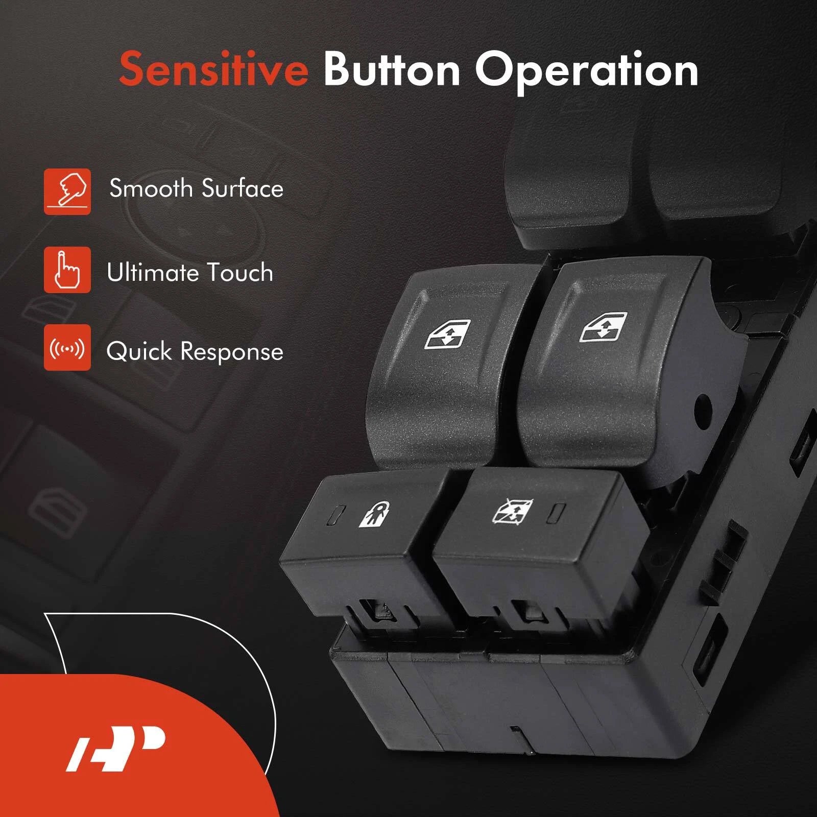 Front Left Power Window Switch for Chevrolet Tahoe GMC Yukon (2015-2020)