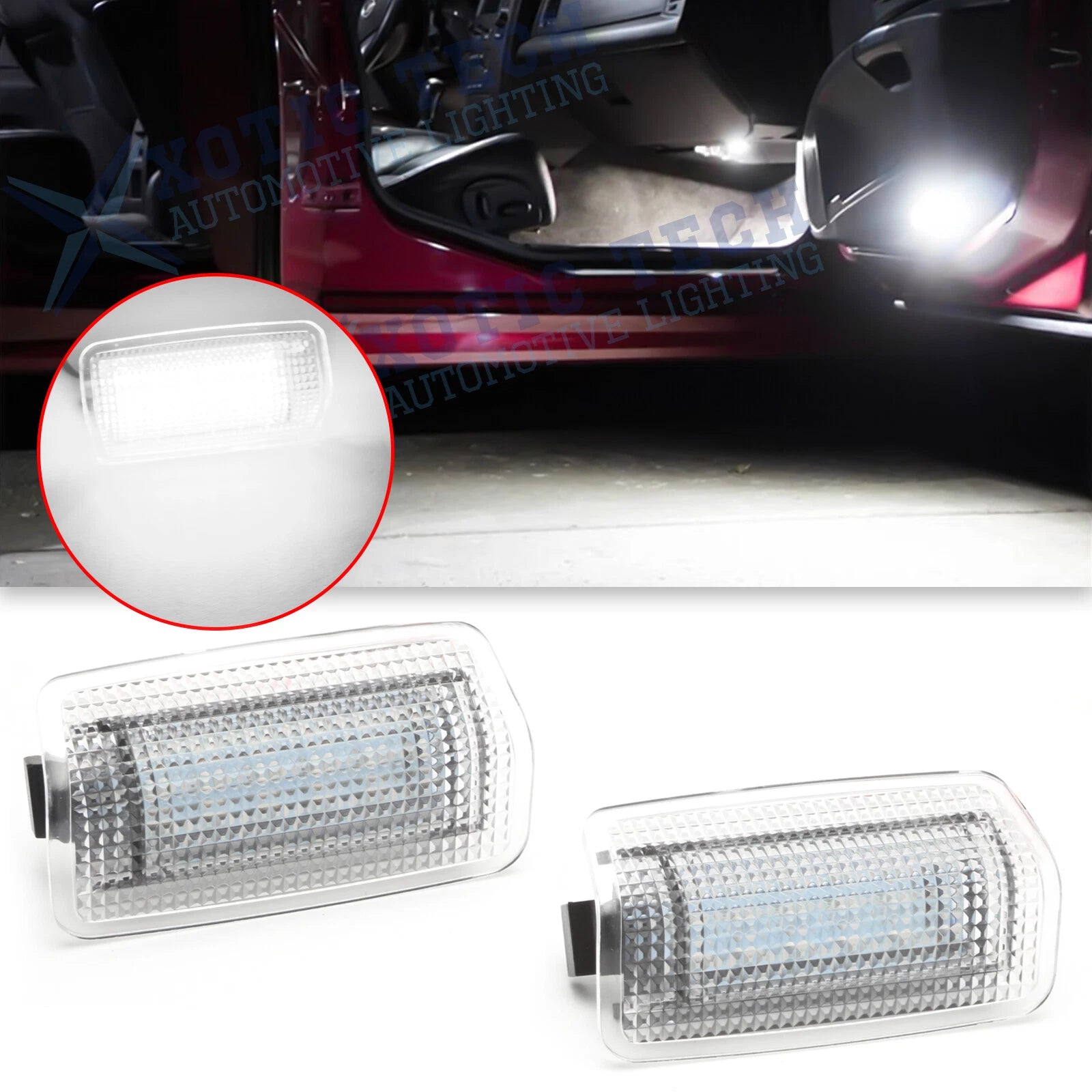 18-SMD LED Side Door Courtesy Light Assembly for Lexus Toyota (2018–2022)