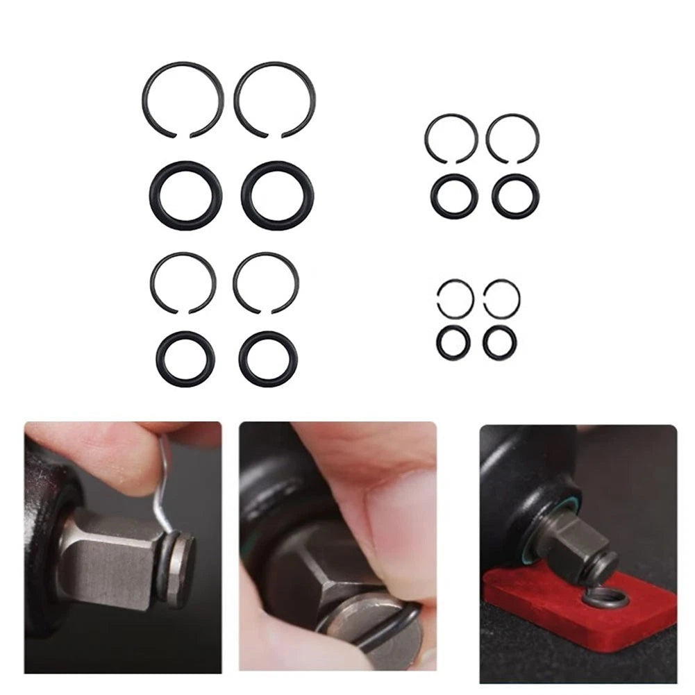 Set of 4 Replacement Retainer Ring Clips for Electric Pneumatic Wrenches