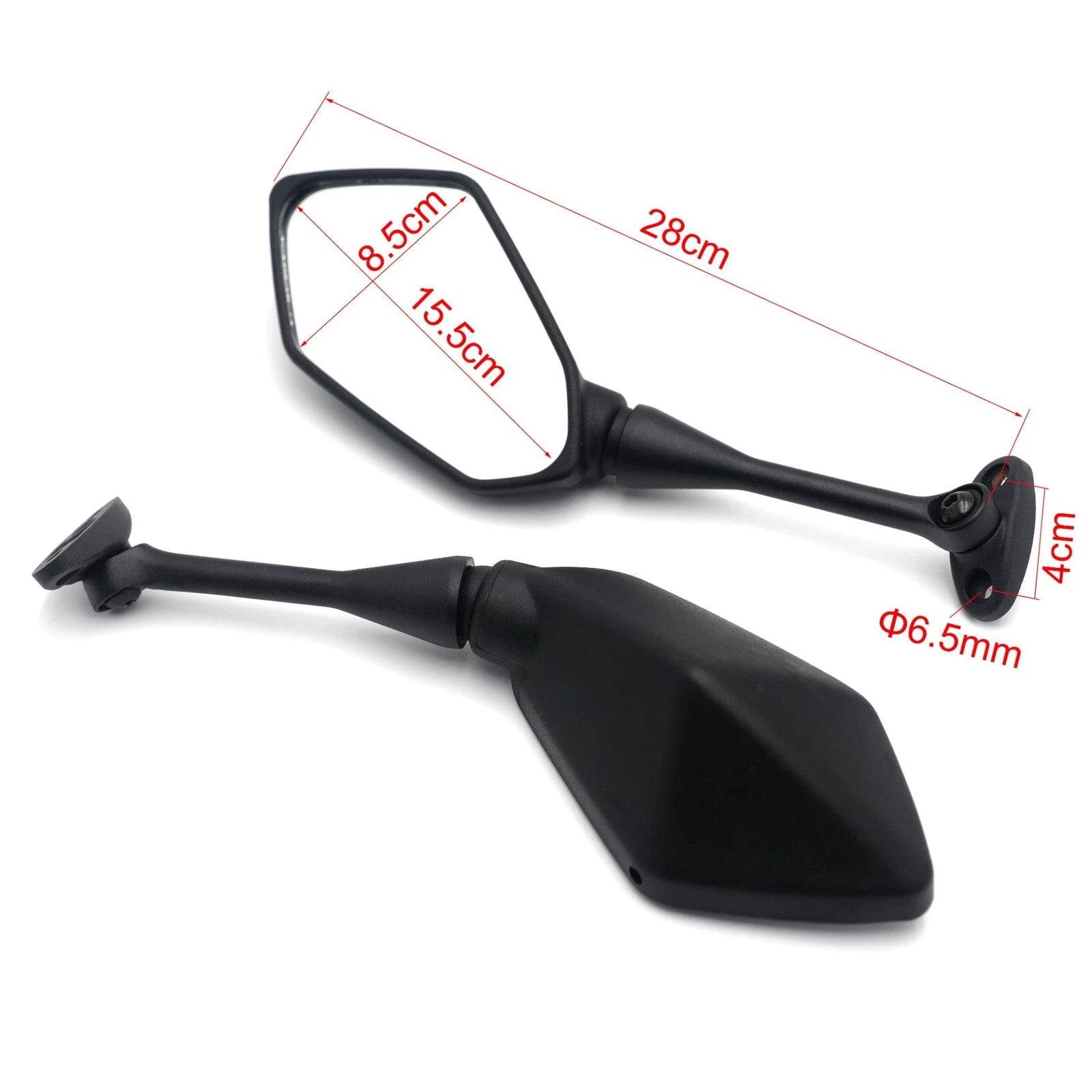 Black Rearview Side Mirrors for Honda CBR600RR CBR600RA CBR1000RR (2003–2026)