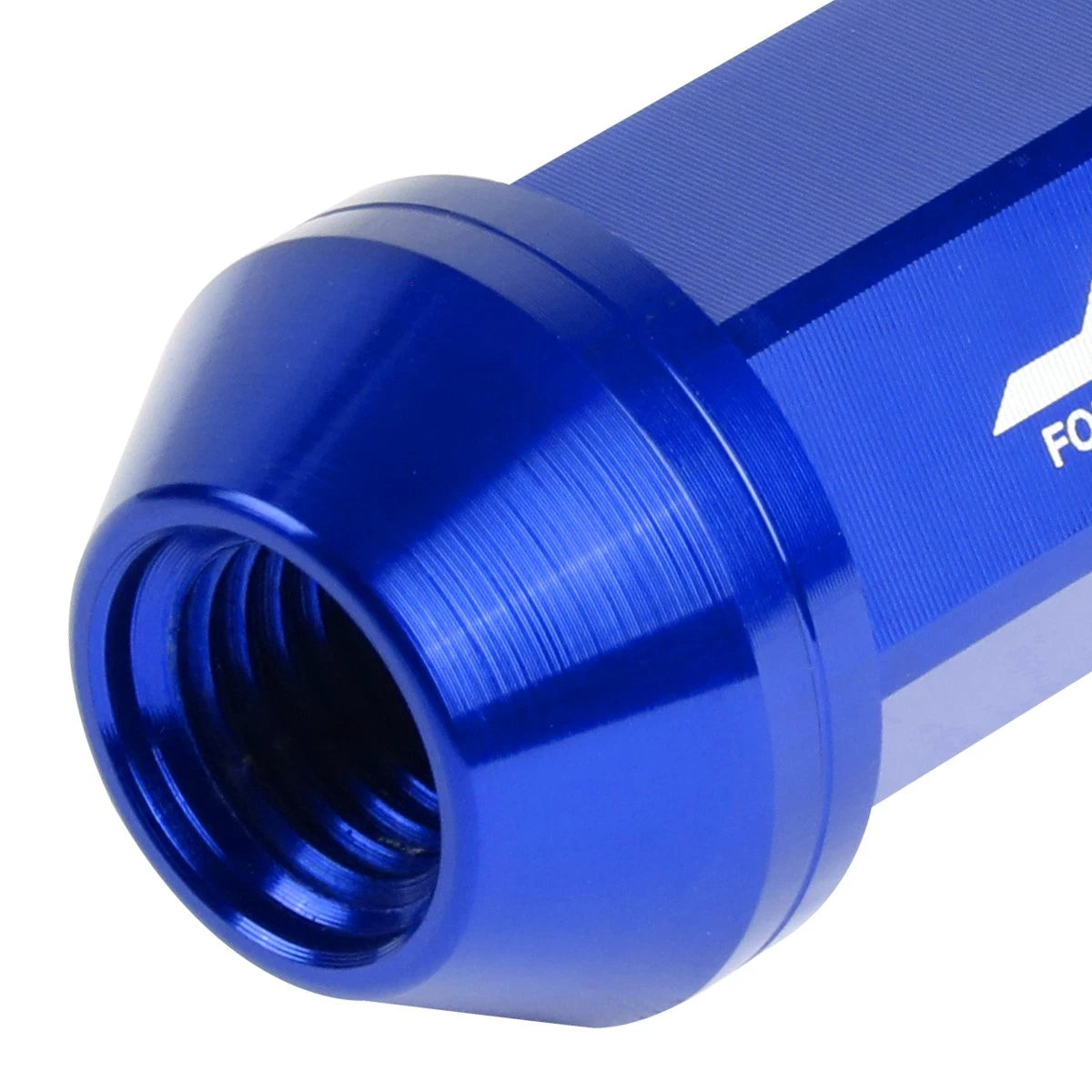 20Pcs Close-End Lug Nut Set M12x1.5 for J2 (7075 Aluminum, Blue)