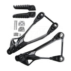 Black Rear Passenger Footpegs for Kawasaki Ninja ZX6R (2005-2008)