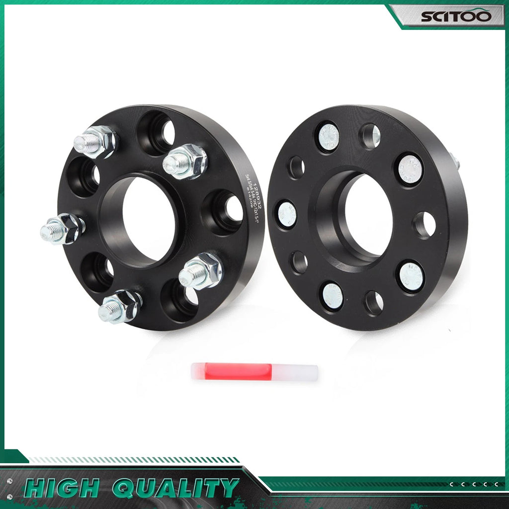 2X 1" Wheel Spacers M12x1.5 5x4.5 5x114.3mm for Acura RSX (2002–2006)